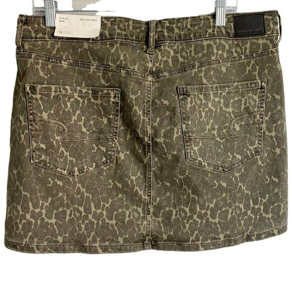 American Eagle Next Level Stretch Hi Rise Mini Skirt Size 14 NEW with Ta… - Picture 2 of 10